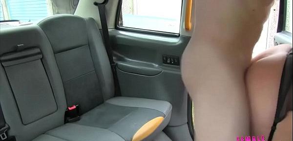  Huge tits and doggystyle in a cab in reality style